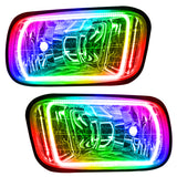Oracle 09-15 Ram 1500 Sport Surface Mount LED Fog Light Halo Kit - ColorSHIFT - 1184-333