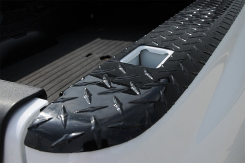 Dee Zee 07-13 Chevrolet Silverado Bed Cap Wrap W/Stake Pockets Black-Tread Aluminum 8Ft Bed - DZ11987B