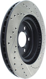 StopTech 05-09 Chrysler 300 (5.7L V8 exc SRT-8) Front Right Slotted & Drilled Rotor - 127.63061R