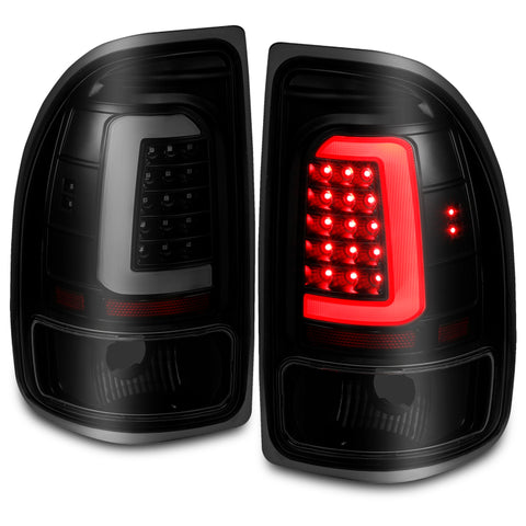 ANZO 1997-2004 Dodge Dakota LED Taillights Black Housing Smoke Lens Pair - 311348