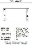 CSF BMW 2 Series (F22/F23) / BMW 3 Series (F30/F31/F34) / BMW 4 Series (F32/F33/F36) A/T Radiator - 7081