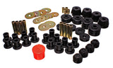 Energy Suspension 72-85 Dodge/Plymouth 1/2 & 3/4 Ton S/C Pickup Black Hyper-Flex Master Bushing Set - 5.18102G
