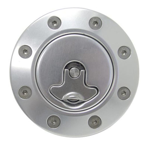 Ridetech 67-68 Camaro Locking Gas Cap (Clear Anodized) - 81000032