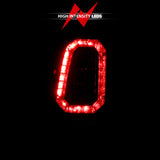 ANZO 1999-2002 Chevy Silverado 1500 LED Taillights Plank Style Black w/Smoke Lens - 311325
