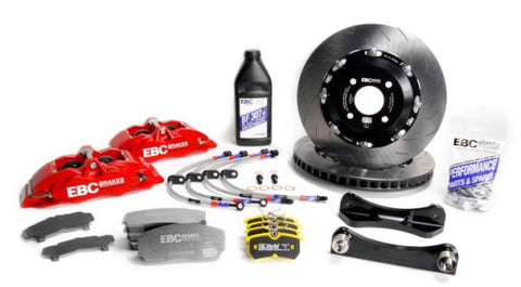 EBC Racing 2017+ Hyundai i-30 N 2.0T Red Apollo-4 Calipers 355mm Rotors Front Big Brake Kit - BBK015RED-1