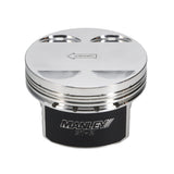 Manley Nissan GTR VR38DETT 98mm Bore 88.4mm Stroke -2cc Dish Turbo Tuff Piston Set w/ Rings - 641000CE-6