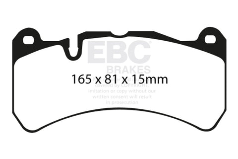EBC Racing 07-08 Ferrari 430 Scuderia 4.3L RP-X Front Brake Pads - DP81591RPX