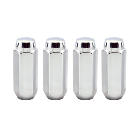 McGard Hex Lug Nut (Cone Seat / Duplex) M14X2.0 / 13/16 Hex / 2.25in. Length (4-Pack) - Chrome - 64020