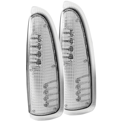 ANZO LED Mirror Lights 2003-2007 Ford Excursion LED Mirror Lights Clear w/ Amber LED - 861100