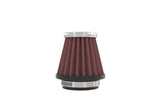 K&N Universal Chrome Filter-Round Tapered-1.688in Flange ID x 2in Top OD x 3in Base OD x 2.75in H - RC-1070