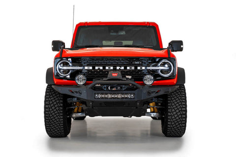 Addictive Desert Designs 2021+ Ford Bronco Rock Fighter Front Bumper - Hammer Black - F230181060103