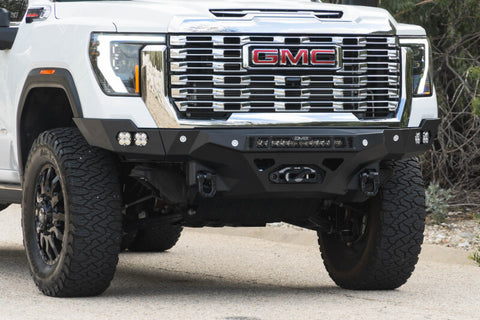 DV8 Offroad 24-26 GMC Sierra 2500/3500 Spec Series Front Bumper w/ Winch - FBGC2-02