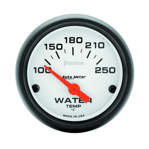 Autometer Phantom 52mm 100-250 Deg F Electronic Water Temp Gauge - 5737