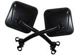 Rampage 1976-1983 Jeep CJ5 Mirror Kit - Black - 7618