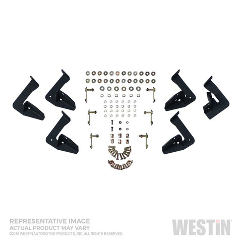 Westin 07-21 Toyota Tundra DC HDX Stainless Drop Nerf Step Bars - Tex. Blk - 56-132452
