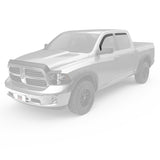 EGR 09+ Dodge Ram Pickup Crew Cab In-Channel Window Visors - Set of 4 (572751) - 572751