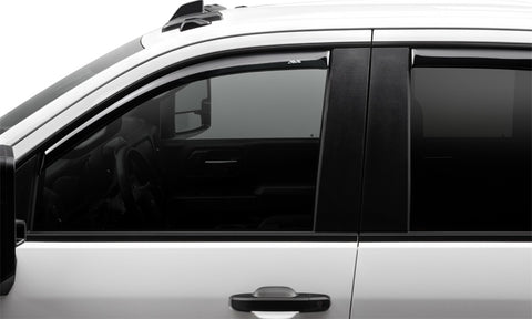 AVS 2019 Chevrolet Silverado 1500 Crew Cab Pickup Ventvisor In-Channel 4pc - Smoke - 194805