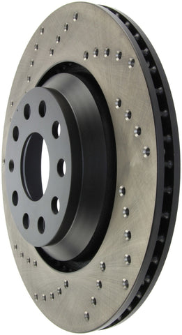 StopTech 09-13 VW CC 3.6L VR6 / 08-09 & 12 Golf R/Golf R32 Drilled Right Rear Rotor - 128.33113R