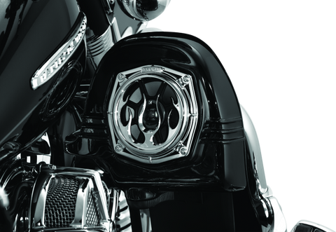 Kuryakyn Flame Speaker Grills Chrome - 3788