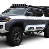 Westin 2016-2018 Toyota Tacoma Double Cab 4dr In-Channel Wind Deflector 4pc - Smoke - 72-88433
