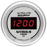 Autometer Ultra-Lite 2-1/16in 1600 PSI Digital Nitrous Pressure Gauge - Silver - 6574