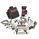 Snow Performance Stage 1 Water Injection Stainless Steel Braided Line Quad Nozzle Kit - SNO-201QUAD-BRD