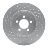 R1 13-25 Mazda Mx-30 Rear Right Drilled & Slotted Geo-Carbon Rotor - 830-80083R