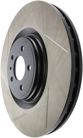 StopTech Premium High Carbon 13-14 Ford Mustang/Shelby GT500 Right Front Disc Slotted Brake Rotor - 126.61106SR