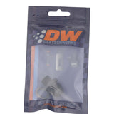 DeatschWerks 8AN Male Flare to M14 X 1.5 Male Metric Adapter (Incl Washer) - Anodized Matte Black - 6-02-0618-B