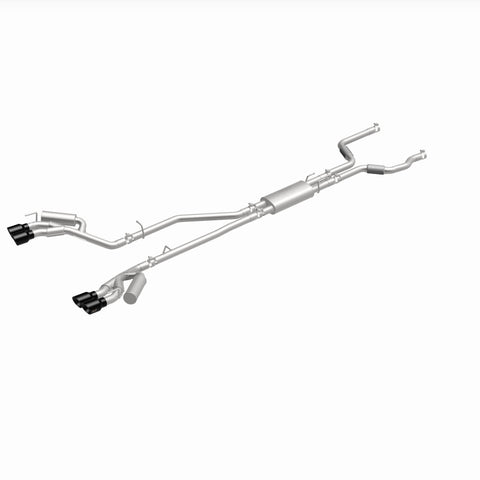MagnaFlow 20-21 Ford Explorer 3.0L V6 Dual Exit Quad Black Chrome Tip Street Series Cat-Back Exhaust - 19515