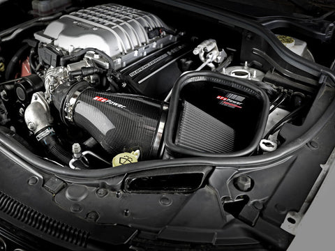 aFe Track Series Carbon Fiber Pro Dry S AIS - 2018 Jeep Grand Cherokee Trackhawk (WK2) V8-6.2L(SC) - 57-10002D