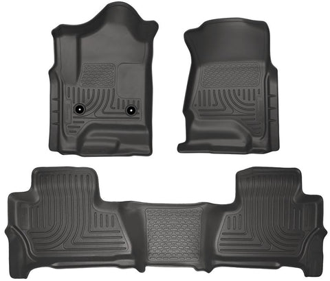 Husky Liners 2015 Chevy/GMC Suburban/Yukon XL WeatherBeater Combo Black Front&2nd Seat Floor Liners - 99211