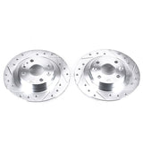Power Stop 91-03 Ford Escort Rear Evolution Drilled & Slotted Rotors - Pair - JBR570XPR