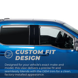Putco 14-17 Kia Forte Sedan - Tape on Application Element Chrome Window Visors - 480014