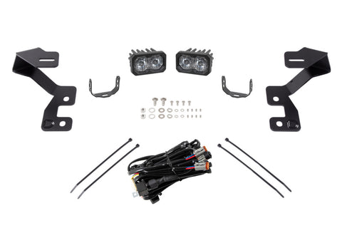Diode Dynamics 2021 Ford Bronco Sport Stage Series 2in LED Ditch Light Kit- White Combo - DD7142