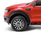 Bushwacker 2019 Ford Ranger Fleetside Pocket Style Flares  2pc Front - Black - 20119-02