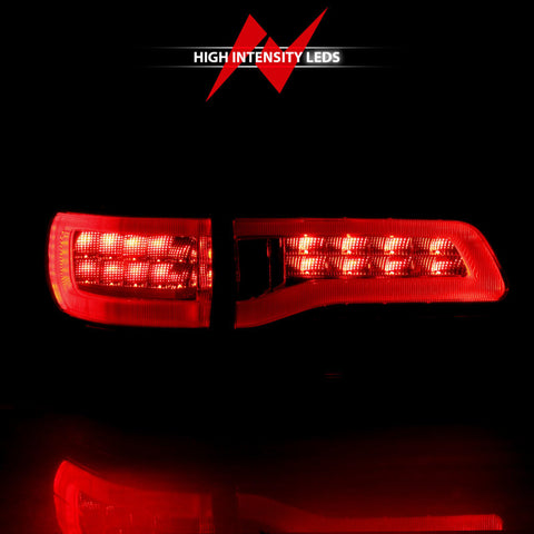 ANZO 2014-2016 Jeep Grand Cherokee LED Taillights Red/Clear - 311268