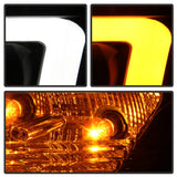 Spyder 09-14 Ford F-150 Projector Headlights - Halogen Model Light Bar - Blk PRO-YD-FF15009-SBLB-BK - 5086204