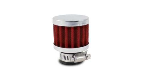 Vibrant Crankcase Breath Filter w/ Chrome Cap 2 1/8in 55mm Cone ODx2 5/8in 68mm Tallx1in 25mm in ID - 2168