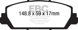 EBC 12+ Acura RDX 3.5 Ultimax2 Front Brake Pads - UD1625