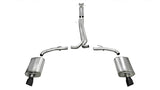 Corsa 2010-2019 Ford Taurus SHO 3.5L V6 Turbo Sport Cat-Back Exhaust w/ Dual 4in Black Tips - 14315BLK