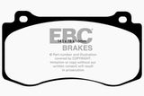 EBC 05-10 Chrysler 300C 6.1 SRT8 Bluestuff Front Brake Pads - DP51764NDX