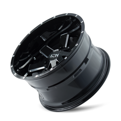 ION Type 141 18x9 / 8x180 BP / 0mm Offset / 124.1mm Hub Gloss Black Milled Wheel - 141-8978M