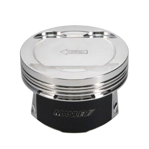 Manley Ford 3.7L Cyclone 3.770in Bore 1.239in Comp Height -5.0cc Dish Piston Set - 599510C-6