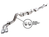 AWE Tuning 16-22 Toyota Tacoma 0FG Cat-Back Exhaust w/ BashGuard - Dual Chrome Silver Tips - 3015-32826