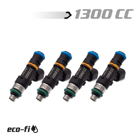 BLOX Racing 1300CC Street Injectors 48mm With 1/2in Adapter 14mm Bore - BXEF-06514.14-1300-4