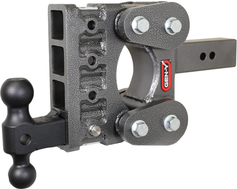 Gen-Y The Boss Torsion-Flex 2in Shank 5in Drop 1.1K TW 10K Hitch w/GH-031 Dual-Ball - GH-1014