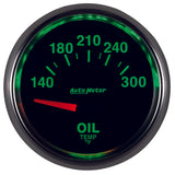 Autometer GS 52mm 140-300 Deg F Short Sweep Electronic Oil Temperature Gauge - 3848