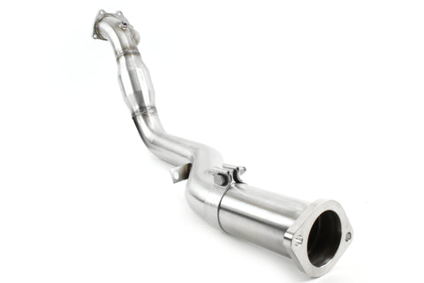 Perrin 02-14 Subaru WRX / 04-21 STI (EJ) 304SS 3in. Down Pipe w/Cat (Slip Fit Rear/Divorced WG) - PSP-EXT-210