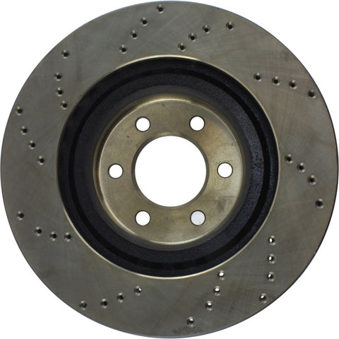 StopTech 92-02 Dodge Viper Drilled Front Left Cryo Rotor - 128.63036CL